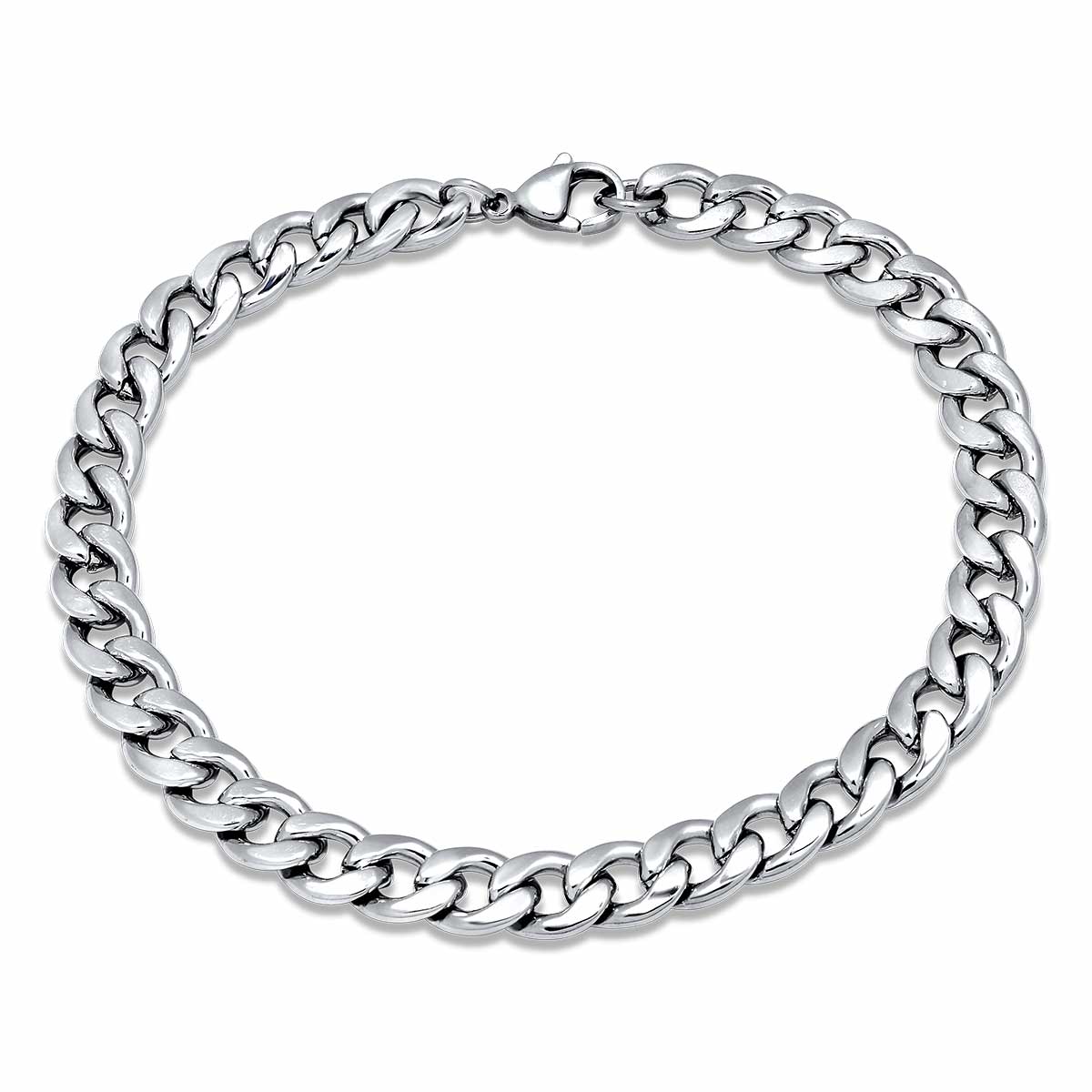 Gurmet Silver Bracelet 7MM Βραχιόλι από ανοξείδωτο ατσάλι 316L